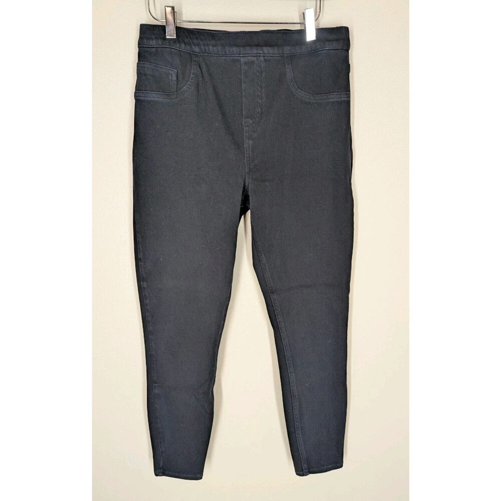 Spanx Skinny Jean-ish Ankle Leggings Women's Size Large Black Stretch 27" Inseam